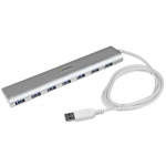 StarTech.com 7-pordne USB hub, USB A 7x USB-A portidele, USB 5Gbps, karmine disain, bussi vi enda toiteline, sltumatu laptopi USB 3.0 hubi laiendus toitega