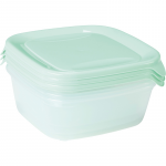 Curver Toidukausside komplekt 3 3x0,8L Fresh AND Go roheline