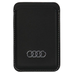 Audi Snteetilisest nahast rahakott kaardipesa czarny/must MagSafe AU-MSCH-Q3/D1-BK