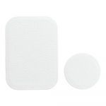 Badget for magnet car holder leather white
