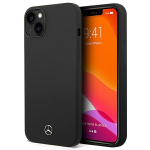 Mercedes MEHMP14SSILBK iPhone 14 / 15 / 13 6.1" tarny/must hardcase Silicone Line Magsafe