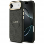 GUESS iPhone'i 17 Air kest, hildub MagSafe'iga GUHMP17MP4MSEGCK (PU 4G W/ Classic) must