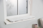 Sleeping mat for animals : Trixie Harvey lying mat for windowsills, 9028 cm, white|black