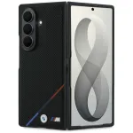 BMW mmekordus SAMSUNG GALAXY Z FOLD 8 ULTRA jaoks, hitub MagSafeaga (nahk, perforatsioon, kolmvrviline trikool, metalllogod), must