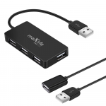 maXlife Kodussteem USB 2.0 USB - 4x USB 0,15 m + kabel 1,5 m Hub