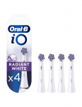Oral-B | Hambaharja vahetus | iO Radiant White | Otsikud | Tiskasvanutele | Komplektis hambapead 4 | Hambapesureiimide arv Ei ole kohaldatav | Valge