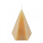 Homea Candle pyramid beige 12x7x7cm