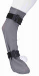 Socks with non-slip soles for dogs : Protective Sock, silicone, L: 10 cm|40 cm, gray