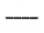 LANBERG Patch Panel 24 port 1U 19" kat.5E UTP szary