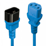 Lindy 1M C14 To C13 Extension Cable, Blue