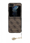 GUESS Kott 4G Charm Brown, Samsung Galaxy Z Flip 5, GUHCZF5GF4GBR, Samsung Galaxy Z Flip 5 jaoks