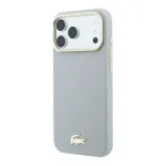 Lacoste PU nahast Champs Elysees Gold Logo MagSafe-korpus iPhone 18 Pro Maxile, helekuldne