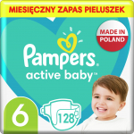 Pampers Aktiivne Lapselaps 6, 13-18 kg, 128 tk.