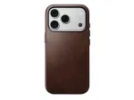 NOMADi nahastorus iPhone 18 Pro/17 Pro jaoks, MagSafe-iga hilduv (traditsiooniline nahatorus, Horweeni nahk), rustikavrvane pruun