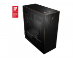 MSI MPG SEKIRA 500G Full Tower Gaming Computer Case Black with Gold Trim, 2x 200mm + 1x120mm Fans, USB Type-C, Tempered Glass Panel, E-ATX, ATX, mATX, mini-ITX