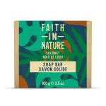 Faith In Nature, Coconut, Cleansing AND Moisturising, Soap Bar, 100 g