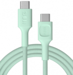 GREEN CELL Kabel PowerStream USB Type-C mees - USB Type-C mees 100W Mint Green 1.2m