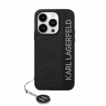 Karl Lagerfeld KLHCP15SPSAKDGCK iPhone 15 / 14 / 13 6.1" tarny/must kvakott Saffiano Rhinestones AND Charm