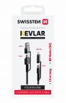 Swissten Kevlar Kaabel 4in1 / 3A / 1.5m