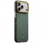 PITAKA Etui Edge Case Breath of Veins do iPhone 17 Pro Maxi sviharidun roheline
