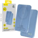 Blavec Power Bank 5000mAh BJ-04 Ultra Slim 7,8mm - Type C - 22,5W magnetic Magsafe 3 in 1 (PBBJ04-MC5LB) lightblue glassEstonian: Power Bank 5000mAh BJ-04 Ultra Slim 7,8mm - Type C - 22,5W magnet