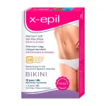 X-Epil, X-Epil, Silky Finish, Hair Removal Wax Strips, For Underarms AND Bikini Area, 12 pcs