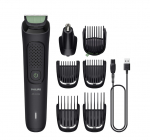PHILIPS Multigroom sarja 3000 8-in-1, no ja juuste hooldus MG3730/15 8 triista ise terituvad terad kuni 60 minuti taeg Loputatavad lisatarvikud/kahjustatud pakend