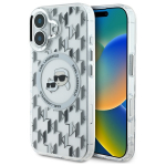 Karl Lagerfeld KLHMP16SHMCKMHT iPhone 16 6.1" lbipaistev/lbipaistev IML Monogram Karl AND Choupette Head MagSafe