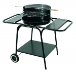 MASTER GRILL ROUND MOVABLE WITH 2 SHELVES MG606