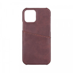 ONSALA Mobile Cover Brown with Cardpocket iPhone 12 / 12 Pro