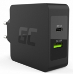 GREEN CELL 1x USB-C 45W Power Delivery 1x USB + USB-C kabel