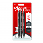 Sharpie Gelkiri S-Gel 0,7mm 3 tkki Must Blister