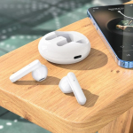 Borofone BW08 Luxury Bluetooth krvaklami TWS Valge