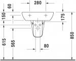 Duravit D-Code 550x430 mm White