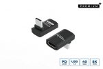 MicroConnect Premium USB4 Gen 3x2 USB-C Horizontal 90 adapter,