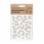 Helkurkleepsud jalgrattale BOOKMAN Reflective Stickers for Bicycles, White Leopard