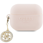 GUESS GUAP23DSLGHDP AirPods Pro 2 (2022/2023) kate rowy/roosa 3D kummist 4G teemantidega vlu