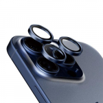 PanzerGlass Hoops Blue Titanium Camera Lens Protector iPhone 15 Pro | 15 Pro Max
