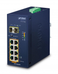 Planet Technology Corp. PLANET Industrial 8-Port GE 802.3at PoE + 2 100/1000X SFP