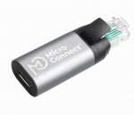 MicroConnect USB C Female to RJ45 Male Adapter