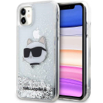 Karl Lagerfeld KLHCN61LNCHCS iPhone 11/ XR srebrny/hbedane kvakott Glitter Choupette Head