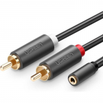 UGREEN AV102 2xRCA 3,5 mm pistik / 25 cm