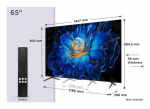 TCL C6KS 65C6KS TV 165,1 cm (65) 4K Ultra HD Smart TV Wi-Fi Metallik