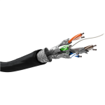 Goobay | CAT 6 vlise kasutuse vrgukabel, S/FTP (PiMF), 100 m | 57195 | U/UTP | Must