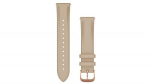 Garmin Luxe kiirkinnitusega nahast kellarihm, 20 mm, helehall