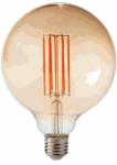 Visional LED dimmtav filamentilampli E27, G125, 12W, 1320lm, 3000K