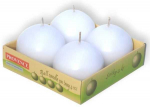 PROVENCE Candles ball white 5.5x5.5cm