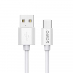 Savio Kaabel USB-A - USB-C 3m Valge CL-168