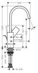 Hansgrohe Vivenis Bas M 210