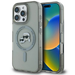 Karl Lagerfeld KLHMP16XHLSKCK iPhone16 Pro Max 6.9" must/valge hardcase IML Metal Karl AND Choupette H